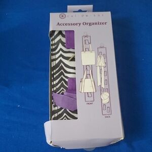 4/$20 Cul-de-sac Purple and Black Accessory Organizer